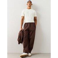 The Very Collection Cotton Rich Straight Leg Joggers - Brown