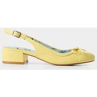 Joe Browns Romy Vintage Sling Back Shoes - Yellow