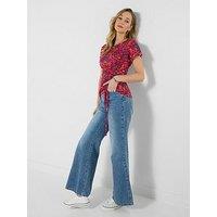 Joe Browns Summer Spice Ruched Side Jersey Top - Red