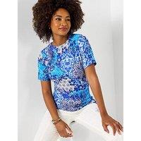 Joe Browns All The Blues Knot Front Jersey Top - Blue