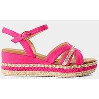 Joe Browns Anna Wedged Sandals - Pink