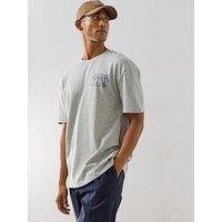 The Very Collection Boston Graphic T-Shirt - Grey Marl