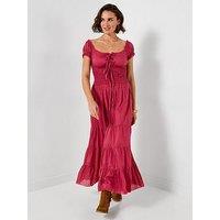 Joe Browns Joe'S Favourite Crinkle Cotton Dress - Pink