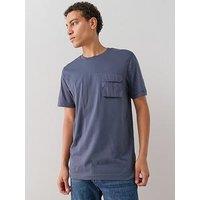 The Very Collection Front Pocket Tech T-Shirt - Navy