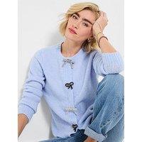 Joe Browns Betsy Bow Button Cardigan - Blue