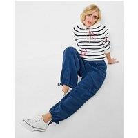 Joe Browns Olivia Adjustable Wide Leg Trouser - Navy
