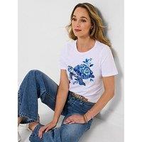 Joe Browns Ocean Blues Turtle Graphic T-Shirt - White
