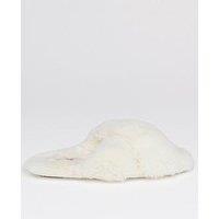 Boux Avenue Cross Band Slider Slippers - Ivory - White