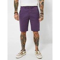 Joe Browns Very Versatile Chino Shorts - Purple