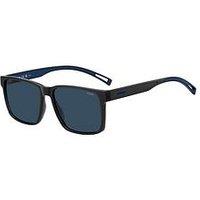 Hugo Rectangular Sunglasses- Grey/Blue