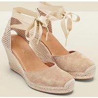 Sosandar Wedge Espadrille - Beige