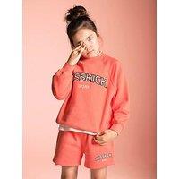 Miss Kick Girls Football Lily Sweatshirt - Pink