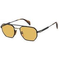 Eyewear By David Beckham Navigator Sunglasses - Matte Black Gold