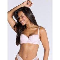 Boux Avenue Emma Balconette Bra - Blush Pink