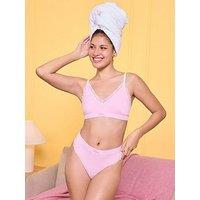 Boux Avenue Lace Seamless Thong - Pink