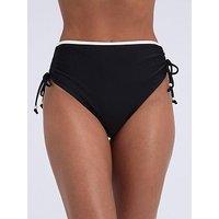 Boux Avenue Ibiza Piped High Waisted Bikini Briefs -Black Mix