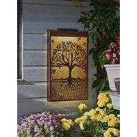 Smart Solar Solar-Powered Tree Of Life Wall Art With Warm White Led Back Lights. (Duplicated Line)