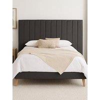 Aspire Solara Twill Bed- Charcoal - Small Double