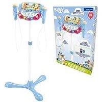 Bluey Adjustable Stand With 2 Mic With Voice Effects, Lights, Speaker, Bluetooth Speaker