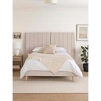 Aspire Solara Linen Bed- Off White - Small Double