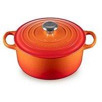 Le Creuset Signature Cast Iron Round Casserole 24Cm Volcanic