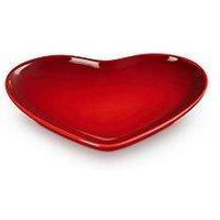 Le Creuset Stoneware Heart Plate 23Cm Cerise