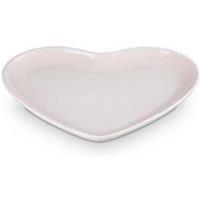 Le Creuset Stoneware Heart Plate 23Cm Shell Pink