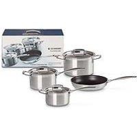 Le Creuset Classic 3-Ply Stainless Steel 4-Piece Cookware Set