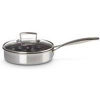 Le Creuset Classic 3-Ply Stainless Steel Saute Pan With Non-Stick Poaching Insert