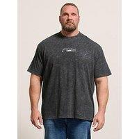 Badrhino Acid Wash Golf Gti T-Shirt - Black