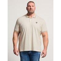 Badrhino Waffle Texture Polo Shirt - Natural