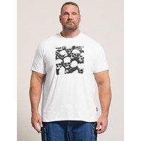 Badrhino Skull Square T-Shirt - White
