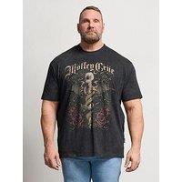 Badrhino Acid Wash 'Motley Crue' T-Shirt - Black