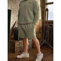 Badrhino Vetiver Sun Fade Sweat Shorts - Green