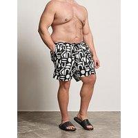 Badrhino Geometric Print Swim Shorts