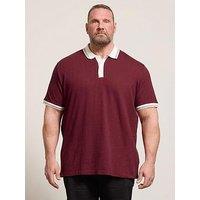 Badrhino Mini Check Polo Shirt - Wine Red