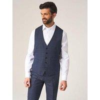 Skopes Anello Check Waistcoat - Blue