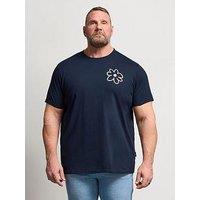 Badrhino Flower T-Shirt - Navy