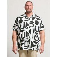 Badrhino Badrhino Abstract Print Short Sleeve Shirt