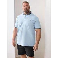 Badrhino Chambray Pocket Polo Shirt - Blue