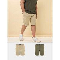 Badrhino 2 Pack Cargo Shorts - Green