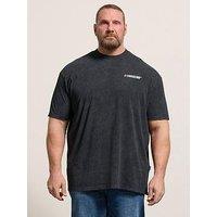 Badrhino Acid Wash Nascar T-Shirt - Black