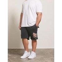 Badrhino Japanese Printed Sweat Shorts