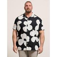 Badrhino Badrhino Floral Poplin Short Sleeve Shirt