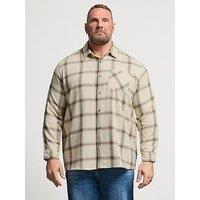 Badrhino Check Long Sleeve Shirt - Brown