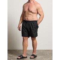 Badrhino Plain Swim Shorts - Black