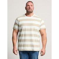 Badrhino Striped T-Shirt - Natural