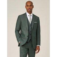 Skopes Levins Green Pinstripe Tailored Fit Suit Jacket