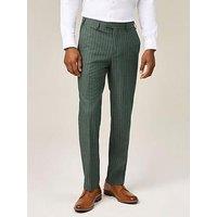 Skopes Levins Green Pinstripe Tailored Fit Suit Trousers