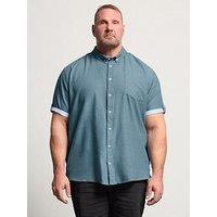 Badrhino Slub Short Sleeve Shirt - Blue